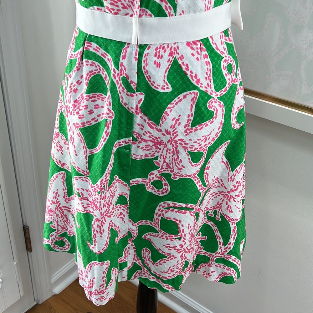 Lilly Pulitzer Amberly Starfish Bow Dress, Size 8 - Picture 8 of 13